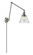 Cone - 1 Light - 8 inch - Brushed Satin Nickel -Adjustable Swing Arm (3442|238-SN-G44-LED)
