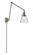 Cone - 1 Light - 8 inch - Brushed Satin Nickel -Adjustable Swing Arm (3442|238-SN-G64-LED)