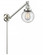 Beacon - 1 Light - 6 inch - Brushed Satin Nickel -Adjustable Swing Arm (3442|237-SN-G204-6-LED)