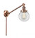 Beacon - 1 Light - 6 inch - Antique Copper -Adjustable Swing Arm (3442|237-AC-G202-6-LED)