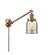 Bell - 1 Light - 8 inch - Antique Copper -Adjustable Swing Arm (3442|237-AC-G58-LED)