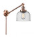 Bell - 1 Light - 8 inch - Antique Copper -Adjustable Swing Arm (3442|237-AC-G74-LED)