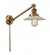 Halophane - 1 Light - 9 inch - Brushed Brass -Adjustable Swing Arm (3442|237-BB-G2-LED)