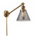 Cone - 1 Light - 8 inch - Brushed Brass -Adjustable Swing Arm (3442|237-BB-G43-LED)