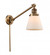 Cone - 1 Light - 8 inch - Brushed Brass -Adjustable Swing Arm (3442|237-BB-G61-LED)