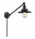 Railroad - 1 Light - 8 inch - Matte Black -Adjustable Swing Arm (3442|237-BK-M6-BK-LED)