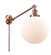 Beacon - 1 Light - 10 inch - Antique Copper -Adjustable Swing Arm (3442|237-AC-G201-10-LED)