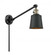 Addison - 1 Light - 8 inch - Black Antique Brass -Adjustable Swing Arm (3442|237-BAB-M9-BK-LED)