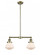 Olean - 2 Light - 22 inch - Antique Brass - Stem Hung - Adjustable Island Light (3442|209-AB-G321)
