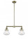 Olean - 2 Light - 22 inch - Antique Brass - Stem Hung - Adjustable Island Light (3442|209-AB-G322-LED)