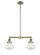 Olean - 2 Light - 22 inch - Antique Brass - Stem Hung - Adjustable Island Light (3442|209-AB-G324-LED)