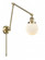 Beacon - 1 Light - 6 inch - Antique Brass -Adjustable Swing Arm (3442|238-AB-G201-6-LED)