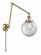 Beacon - 1 Light - 8 inch - Antique Brass -Adjustable Swing Arm (3442|238-AB-G202-8-LED)