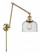 Bell - 1 Light - 8 inch - Antique Brass -Adjustable Swing Arm (3442|238-AB-G74-LED)