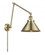 Briarcliff - 1 Light - 10 inch - Antique Brass -Adjustable Swing Arm (3442|238-AB-M10-AB)