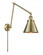 Appalachian - 1 Light - 8 inch - Antique Brass -Adjustable Swing Arm (3442|238-AB-M13-AB-LED)