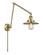 Railroad - 1 Light - 8 inch - Antique Brass -Adjustable Swing Arm (3442|238-AB-M4-LED)