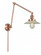 Halophane - 1 Light - 9 inch - Antique Copper -Adjustable Swing Arm (3442|238-AC-G2)