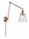 Cone - 1 Light - 8 inch - Antique Copper -Adjustable Swing Arm (3442|238-AC-G64)