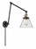 Cone - 1 Light - 8 inch - Black Antique Brass -Adjustable Swing Arm (3442|238-BAB-G44-LED)