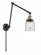 Bell - 1 Light - 8 inch - Black Antique Brass -Adjustable Swing Arm (3442|238-BAB-G52-LED)