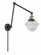 Oxford - 1 Light - 8 inch - Black Antique Brass -Adjustable Swing Arm (3442|238-BAB-G534)