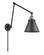 Appalachian - 1 Light - 8 inch - Black Antique Brass -Adjustable Swing Arm (3442|238-BAB-M13-BK)