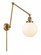 Beacon - 1 Light - 8 inch - Brushed Brass -Adjustable Swing Arm (3442|238-BB-G201-8-LED)