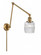 Colton - 1 Light - 8 inch - Brushed Brass -Adjustable Swing Arm (3442|238-BB-G302-LED)
