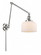 Bell - 1 Light - 8 inch - Polished Chrome -Adjustable Swing Arm (3442|238-PC-G71-LED)