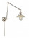 Halophane - 1 Light - 9 inch - Polished Nickel -Adjustable Swing Arm (3442|238-PN-G2-LED)