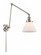 Cone - 1 Light - 8 inch - Polished Nickel -Adjustable Swing Arm (3442|238-PN-G41)