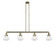 Olean - 4 Light - 51 inch - Antique Brass - Stem Hung - Adjustable Island Light (3442|214-AB-G324-LED)