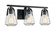 Skybridge - 3 Light Vanity with Clear Glass - Matte Black Finish (81|60/7103)