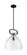 Teresa - 1 Light Pendant with Clear Glass - Matte Black Finish (81|60/7152)