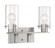 Sommerset - 2 Light Vanity with Clear Glass - Brushed Nickel Finish (81|60/7172)