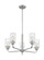 Sommerset - 5 Light Chandelier with Clear Glass - Brushed Nickel Finish (81|60/7175)