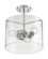Sommerset - 3 Light Semi-Flush with Clear Glass - Brushed Nickel Finish (81|60/7178)