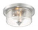 Bransel - 2 Light Flush Mount with Seeded Glass - Brushed Nickel Finish (81|60/7190)