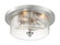 Bransel - 3 Light Flush Mount with Seeded Glass - Brushed Nickel Finish (81|60/7191)