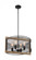 Atelier - 4 Light Pendant with- Black and Honey Wood Finish (81|60/7264)