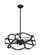 Zemi - 5 Light Chandelier with Clear Glass - Black Finish (81|60/7304)