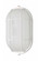 LED Oval Bulk Head Fixture; White Finish with White Glass (81|62/1410)