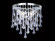 Hollywood Blvd. Collection Polish Nickel / Clear Glass Tear Drops Round Wall Sconce (4450|HF1800-PN)