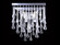 Hollywood Blvd. Collection Collection Polish Nickel / Clear Glass Tear Drops Square Wall Sconce (4450|HF1801-PN)