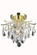 Amelia Collection Flush Mount D12in H12in Lt:3 Gold Finish (758|LD8100F12G)