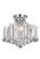 Amelia Collection Flush Mount D16in H12in Lt:3 Chrome Finish (758|LD8200F17C)