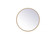 Metal frame round mirror 21 inch in Brass (758|MR4821BR)