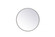 Metal frame round mirror 21 inch in silver (758|MR4821S)