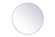 Metal frame round mirror 39 inch in silver (758|MR4839S)